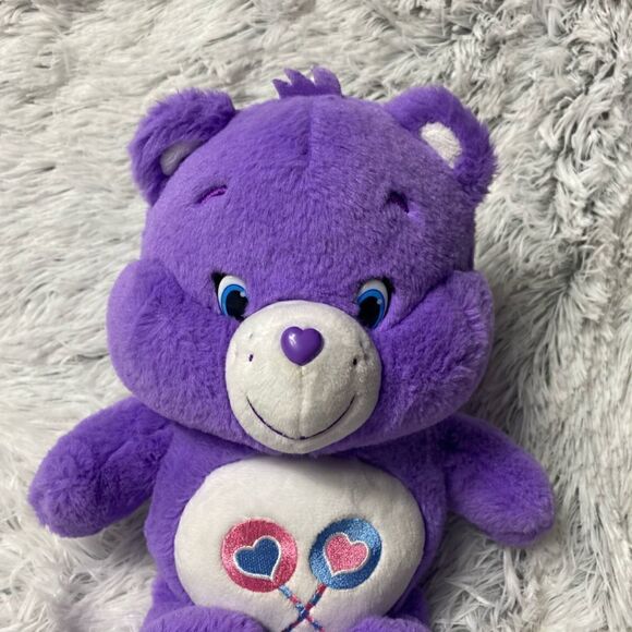 Care Bear Purple Share Bear Plush - Picture 2 of 5